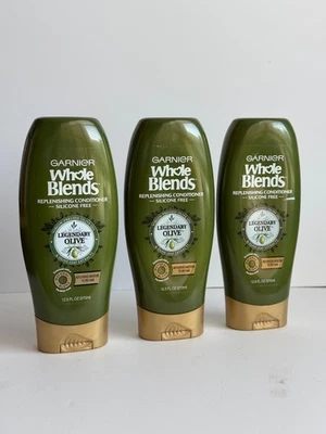 3 Pack Garnier Whole Blends Legendary Olive Replenishing Conditioner 12.5 Fl Oz - Image 1 of 3