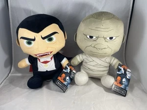 Universal Studios Monsters THE MUMMY AND DRACULA Stuffed Plush 10" Toy Factory - Picture 1 of 9