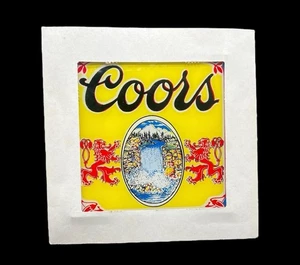 Coors Karneval Preis Glas Bier Schild Vintage Festival Spiel - Bild 1 von 9