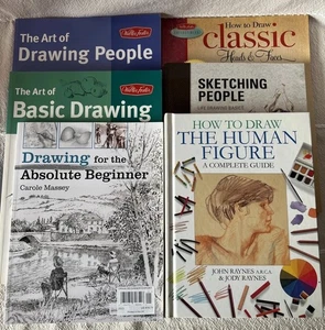 How To Draw The Human Figure John Raynes, Lot Of 6 Books On Drawing People, Etc - Picture 1 of 14