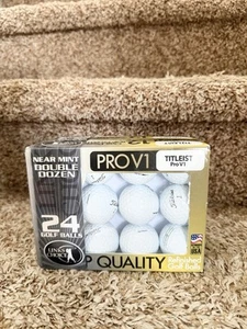 💲19.99⛳️Titleist 24 Pro V1 Near Mint Golf Balls Refinished Double Dozen Box USA - Picture 1 of 3
