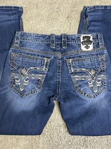 Jeans donna Rock Revival PEVEY relaxed dritto 34/32 sbiadito stone wash - Foto 1 di 8