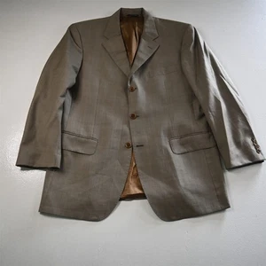 Blazer Traje Chaqueta Abrigo Deportivo Gian Luca 42R Marrón 100% Lana Hecho en Italia para Hombres - Imagen 1 de 12