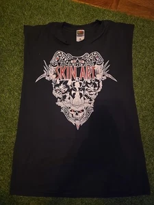 T-shirt vintage 1995 skin art canotta modificata sbiadita taglia grande - Foto 1 di 5