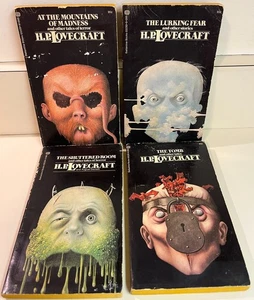 Lot of 4 HP Lovecraft Vintage Paperbacks, Tomb, Mountains, Fear, Read for Info - Bild 1 von 18