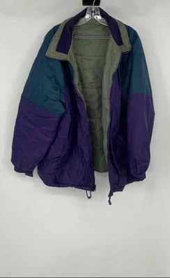Columbia Mens Purple Green Long Sleeve Reversible Windbreaker Jacket Size XL - Image 1 of 4