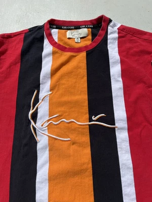 Camiseta Para Hombre Karl Kani Multicolor Deletreada M Y2K Años 90 City Streetwear Hip Hop Foto 1 de 4