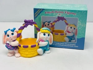 Vintage Hallmark Crayola Hase Figur mit Bonbon Baumwollschwanz 1990er Ostern MÜLLEIMER 90 - Bild 1 von 9