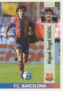 036 MIGUEL ANGEL NADAL FC BARCELONA STICKER PANINI LIGA ESPAGNOLE 1996 1997 - Picture 1 of 1
