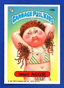 1986 Topps Garbage Pail Kids Series 4 # 126b Shaggy Aggie - Picture 1 of 2