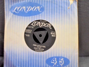 RICKY NELSON " POOR LITTLE FOOL " Or.TRI CTR UK LONDON EX COND.IN Or.SL. - Picture 1 of 2