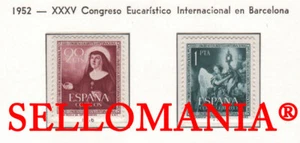 1952 SAINT MICAELA CONGRESO EUCARISTICO EUCHARISTIQUE 1116 17 MNH ** TC23446 FR - Picture 1 of 1