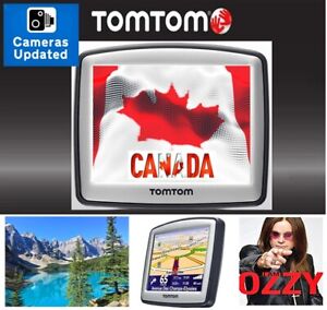 TOMTOM SERIES 30 SAT NAV CANADA ALASKA 2023 SPEED CAMERAS 2024 CELEBRITY VOICES