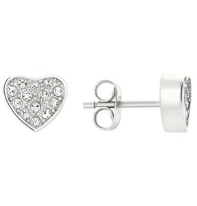 ENERGETIX Bingen * Ohrstecker Herz mit Kristallsteinchen * Magnetschmuck * - Bild 1 von 3