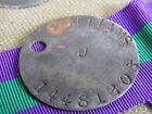 Ww2 Relic Dogtag Gsm Palestine - Williams General Service Corp 17/21 Lancers