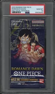 Bandai One Piece Romance Dawn 2022 japonés OP 01 paquete de refuerzo gema como nueva PSA 10 - Imagen 1 de 2