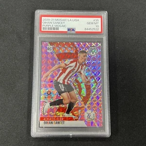 Oihan Sancet 2020-21 Panini Mosaic La Liga SC Rookie Purple Prizm RC #35 PSA 10 - Picture 1 of 2