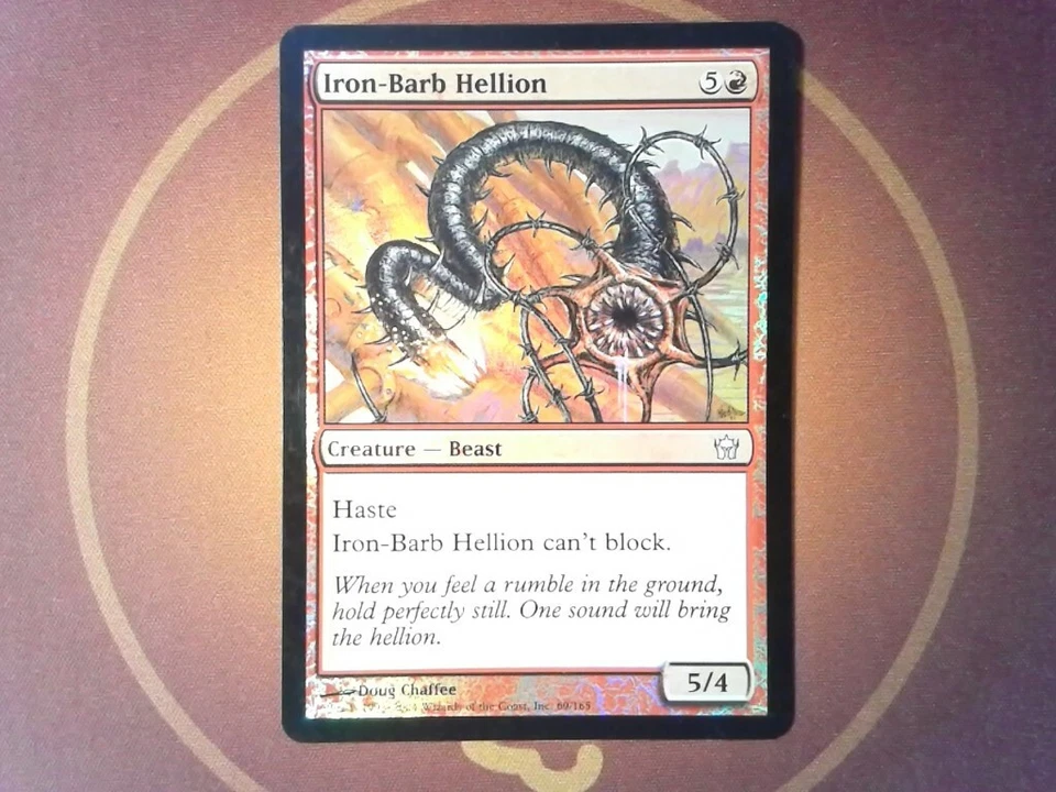 Foil Iron-Barb Hellion - Fifth Dawn - Magic the Gathering - Mtg red - Image 1 of 1