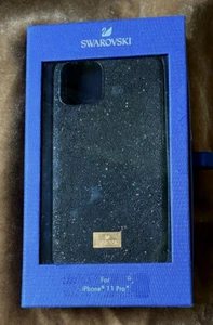 Swarovski ~ "Blue Anniversary" Case for iPhone 11 Pro* ~ Crystals on Black ~ EUC - Picture 1 of 5