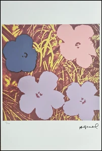 ANDY WARHOL * Flowers * signed lithograph * Kunstdruck * limited # 31/100 - Bild 1 von 11