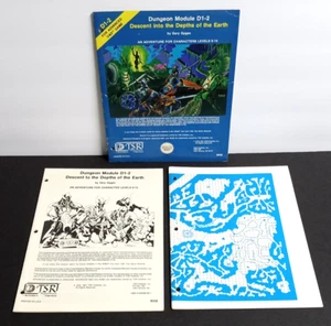 Advanced Dungeons & Dragons 1981 Module D1-2 Descent Depths of the Earth #9059 - Picture 1 of 7