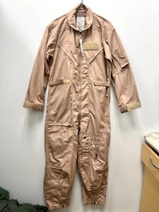 NWT GENUINE US AIR FORCE TAN NOMEX FIRE RESISTANT FLIGHT SUIT CWU-27/P - 42S. - Picture 1 of 6