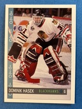 1992-93 O-Pee-Chee OPC #301 Dominik Hasek 2nd YR Chicago Blackhawks NHL