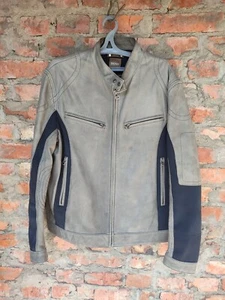 Hugo Boss Leather Motorcycle Biker Jacket Boss Orange - Picture 1 of 24