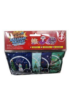 Wack-A-Pack Self-Inflating Christmas Balloons 4 Pack - Holiday Fun - Picture 1 of 4