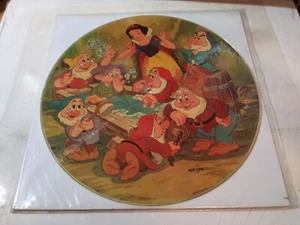 Walt Disney's - Snow White And The Seven Dwarfs VG+ Picturedisc LP Record 1980 - Picture 1 of 2