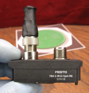 Festo  Bus Connection 533118 FBA-2-M12-5pol-RK - Picture 1 of 4