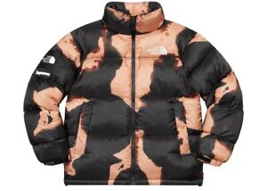 Supreme x The North Face Bleached Denim Print Nuptse Jacket EXTRA LARGE