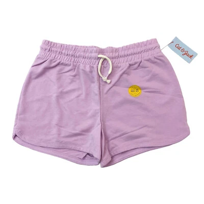 Cat & Jack Girls Size XXL 18 Knit Pull On Short Drawstring Chalk Violet - Image 1 of 4