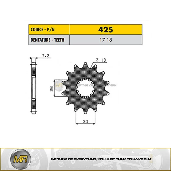 TRIUMPH THRUXTON 865 FROM 2004 TO 2015 FRONT DRIVE SPROCKET SUNSTAR 525 18 TEETH — 第 1/1 张图片