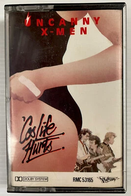 Uncanny X-Men Cos Life Hurts Music Cassette Tape RMC 53165 Mushroom 1985 OG - Image 1 of 4