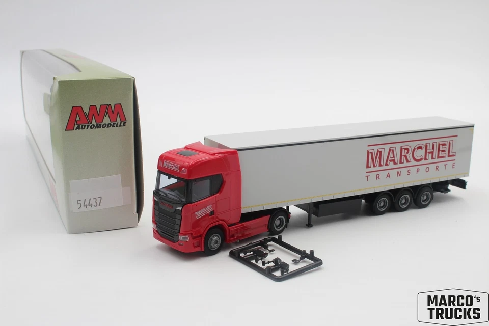 AWM Scania CS 20 semi-trailer truck "Marchel Transporte" AT 54437 1:87 /AWN101 - Image 1 of 1