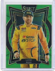 LAYNE RIGGS - 2025 Panini Select Racing GREEN PRIZM #’d 3/5 SSP - Bild 1 von 2