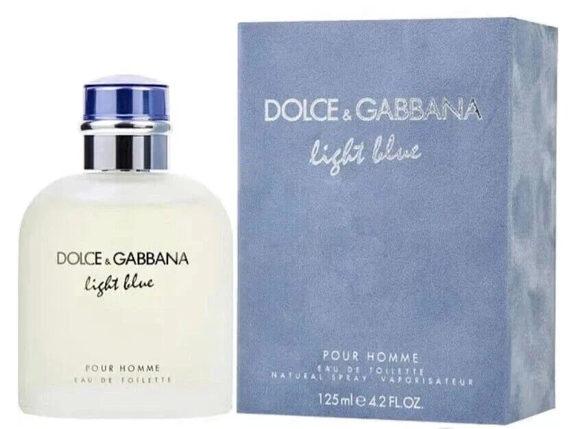 Eau de Toilette Spray Light Blue de Dolce & Gabbana para Hombre 4.2 OZ ¡Nuevo! Foto 1 de 3