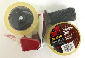 CINTA DE EMBALAJE COMERCIAL SCOTCH 3M 2 ROLLOS CON DISPENSADOR 1,88 x 54yd 3750-2-ST - Imagen 1 de 3