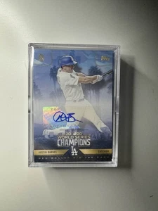 2020 Topps Ben Baller Dodgers World Series Champions Set w/ Austin Barnes Auto - Picture 1 of 3