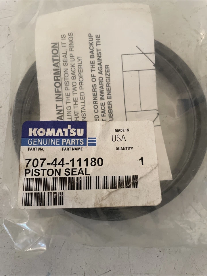 GENUINE KOMATSU PISTON RING 707-44-11180 NEW OEM - Image 1 of 4