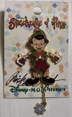 Disney Christmas Pin 2002 LE Pinocchio  - Image 1 of 3