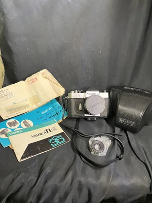 Yashica TL 35mm SLR Film Camera w/ Auto Yashinon-DS 50mm 1.7 lens! TESTED - Image 1 of 4
