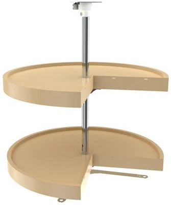 Rev-A-Shelf 6942-24-52 Classic 2 Tier 24" Pie Cut Door Mount Lazy - Almond - Image 1 of 4