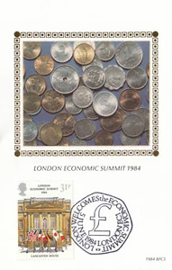 (141081) LIQUIDACIÓN Cumbre Económica GB Benham postal FDC Londres 1984 - Imagen 1 de 2