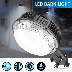 120W LED Barn Light Dusk to Dawn Garden Backyard Scecurity Floodlight Waterproof - Picture 1 of 9