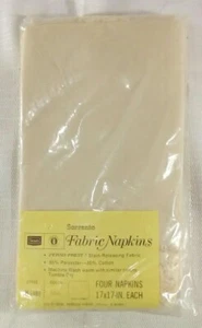 SEARS ROEBUCK Perma-Prest Napkins VTG NOS NIP Set of 4 17"x17" Sorrento Lace - Picture 1 of 4