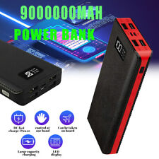 9000000mAh 4 USB Portable Power Bank LCD External Battery Charger Fast Charging
