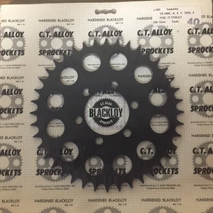Yamaha YZ 100 1976-81 YZ 125 1976-1979 Rear Sprocket 40 Tooth Aluminum Blackloy - Picture 1 of 2