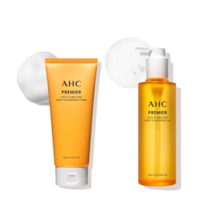 AHC Premier Vita 13 Melting Deep Cleansing Foam 200ml + Oil 200ml K-Beauty - Picture 1 of 13